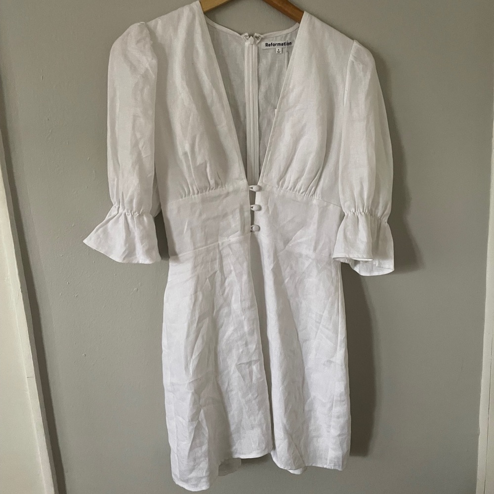 Reformation Simi Linen Dress